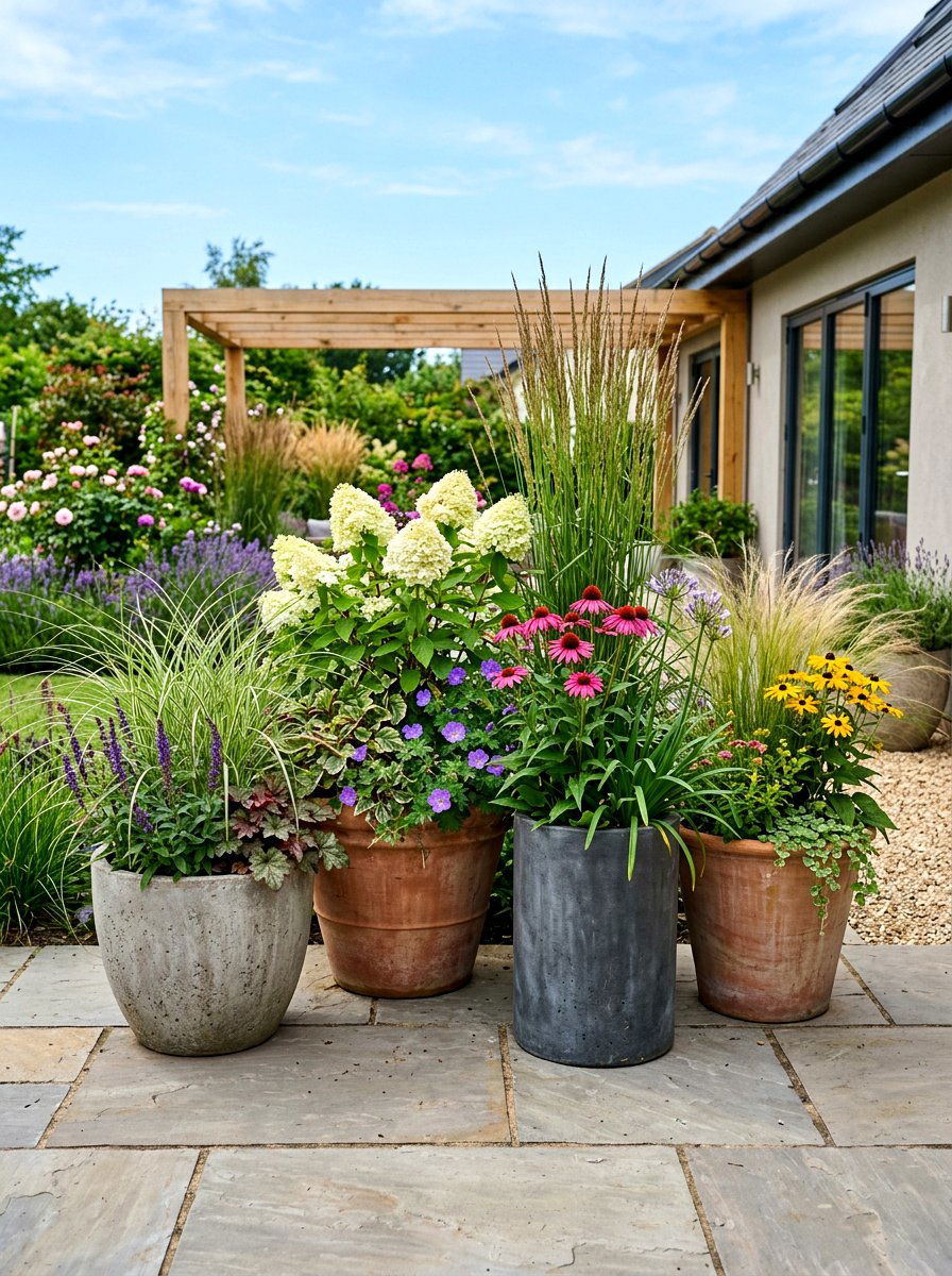 Oversized Potted Plants - 30 wine country patio ideas