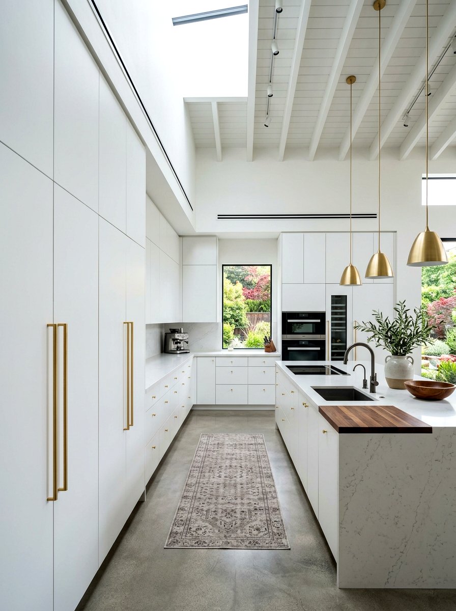 Oversized Pulls and Small Knobs - 30 kitchen hardware mix ideas