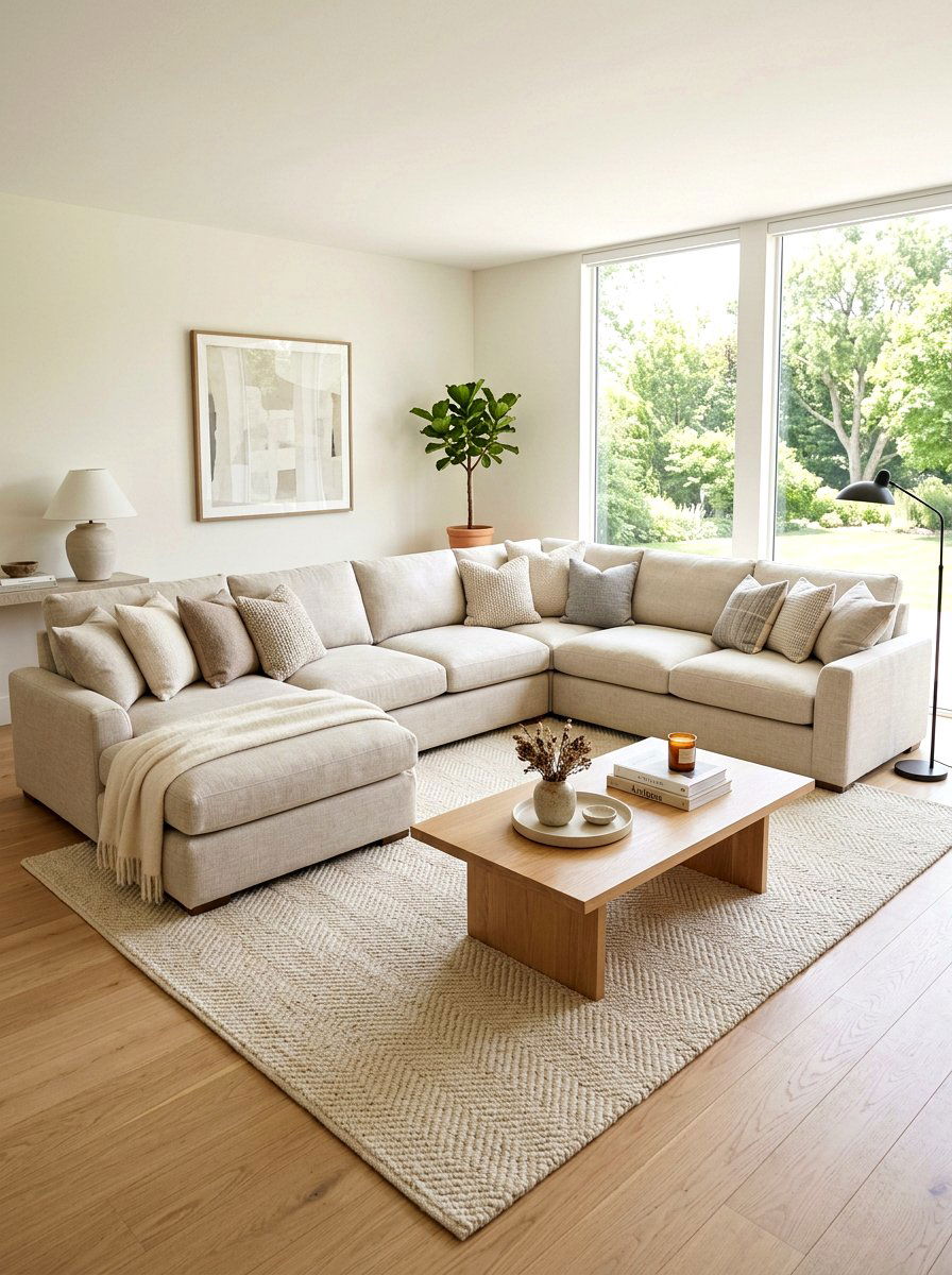 Oversized Sectional Sofa - 30 living room furniture ideas