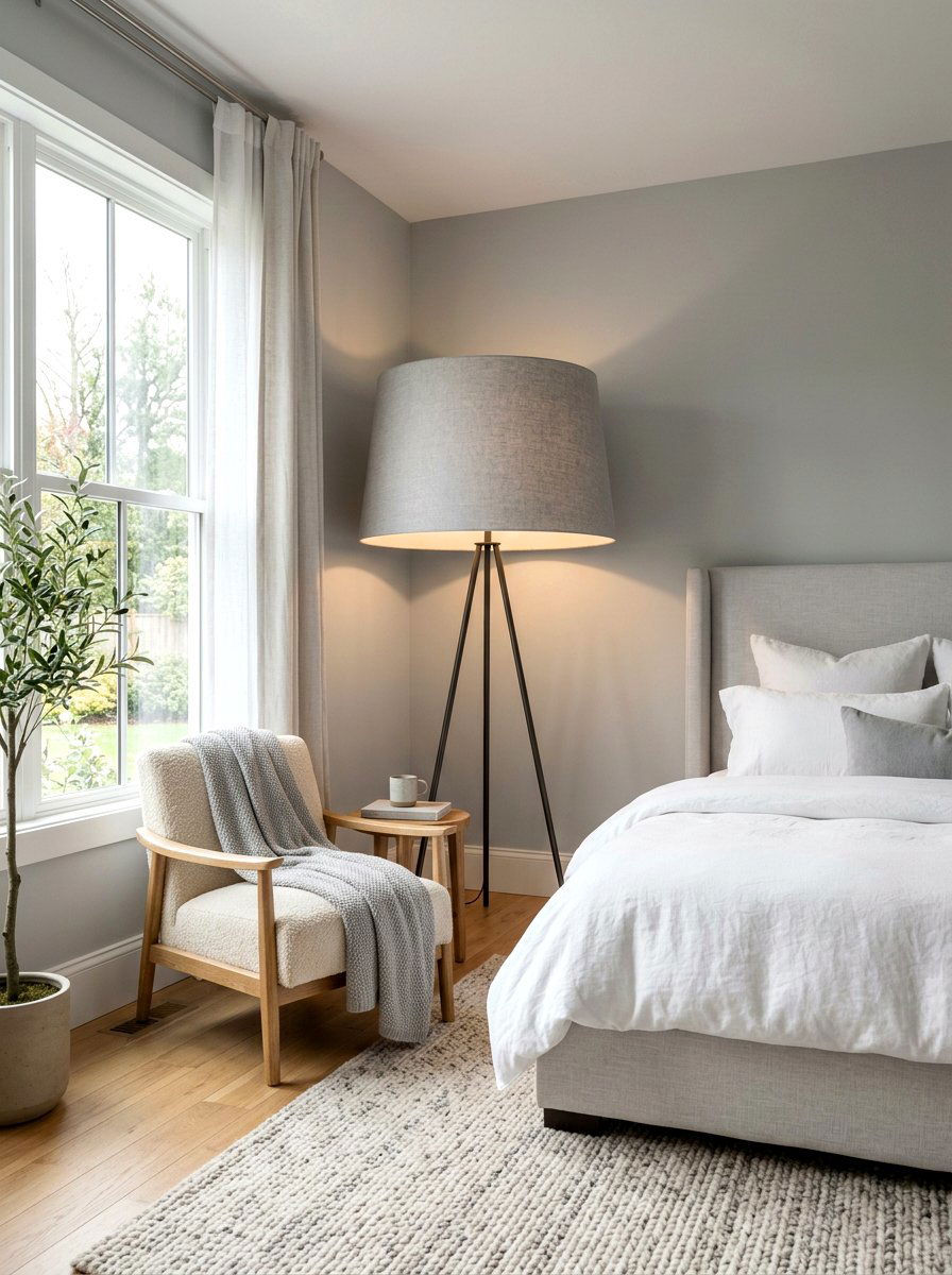 Oversized Shade Floor Lamp - 30 floor lamp corner ideas