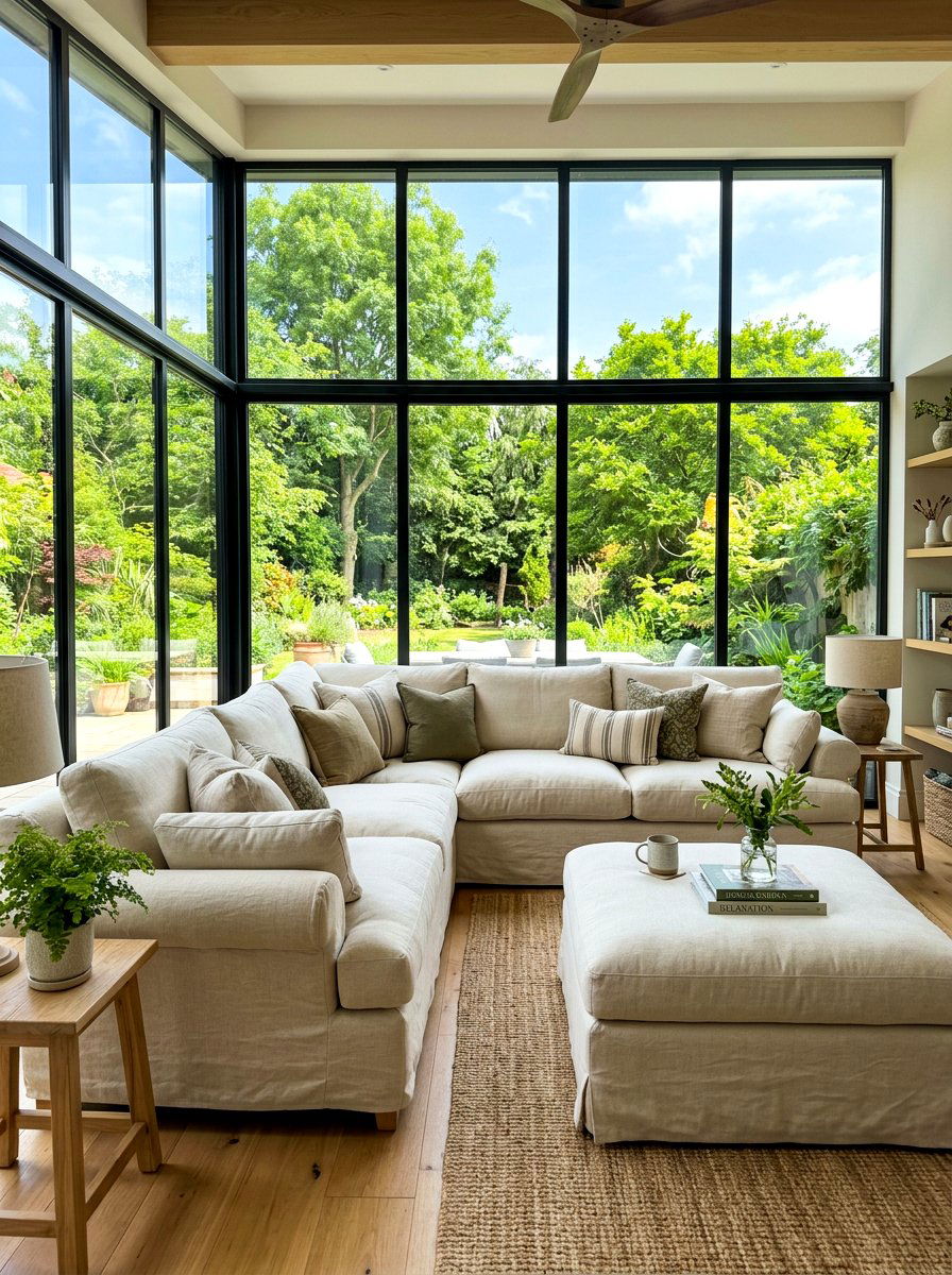 Oversized Slipcovered Couch - 30 slipcovered sofa ideas