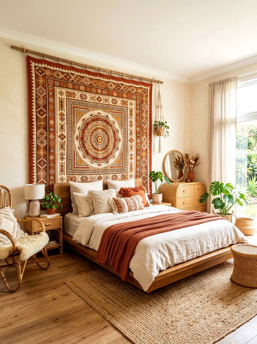 Oversized Textile Tapestry - 30 oversized wall art ideas