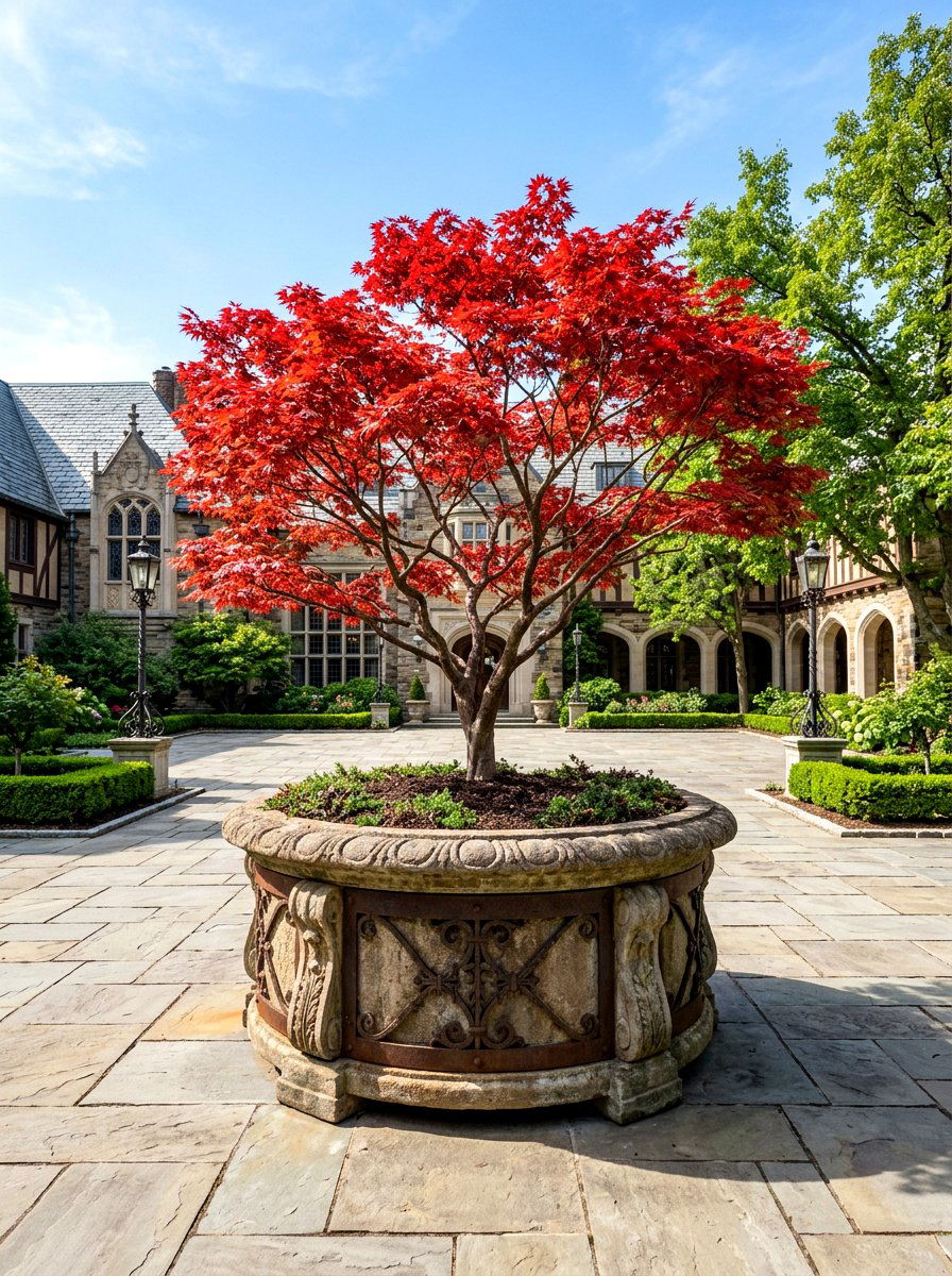 Oversized Tree Planter - 30 outdoor planter ideas