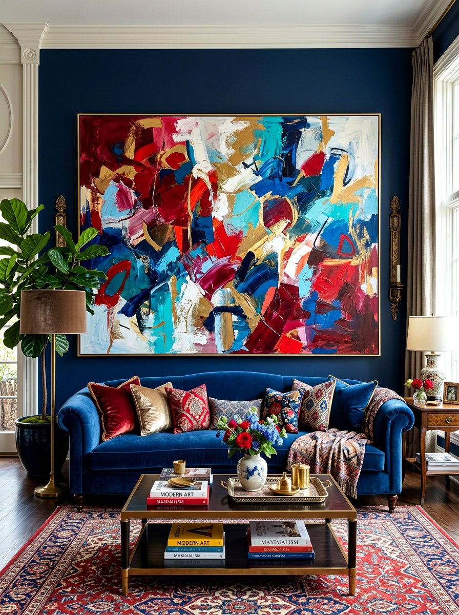 Oversized Wall Art - 30 maximalist decor ideas