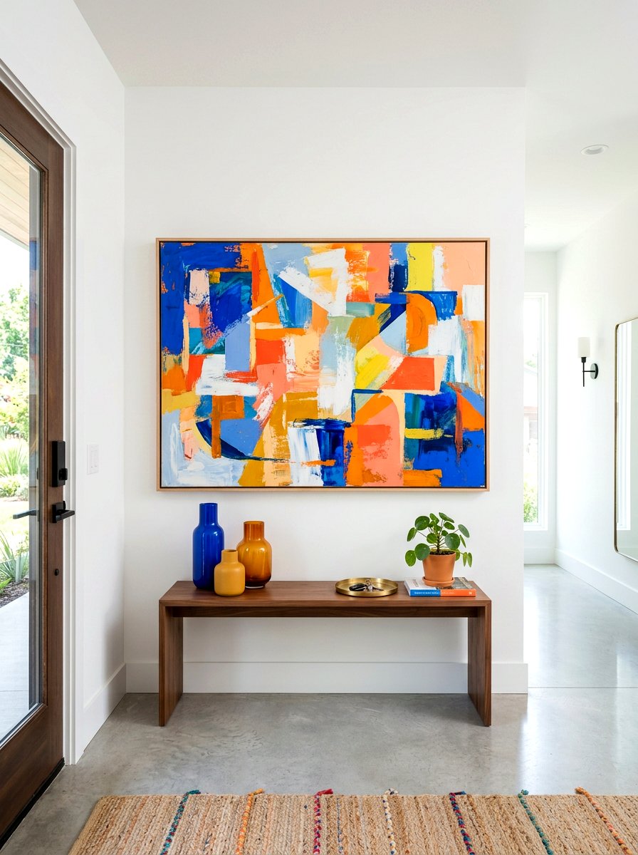 Oversized Wall Art Entryway - 30 entryway table ideas