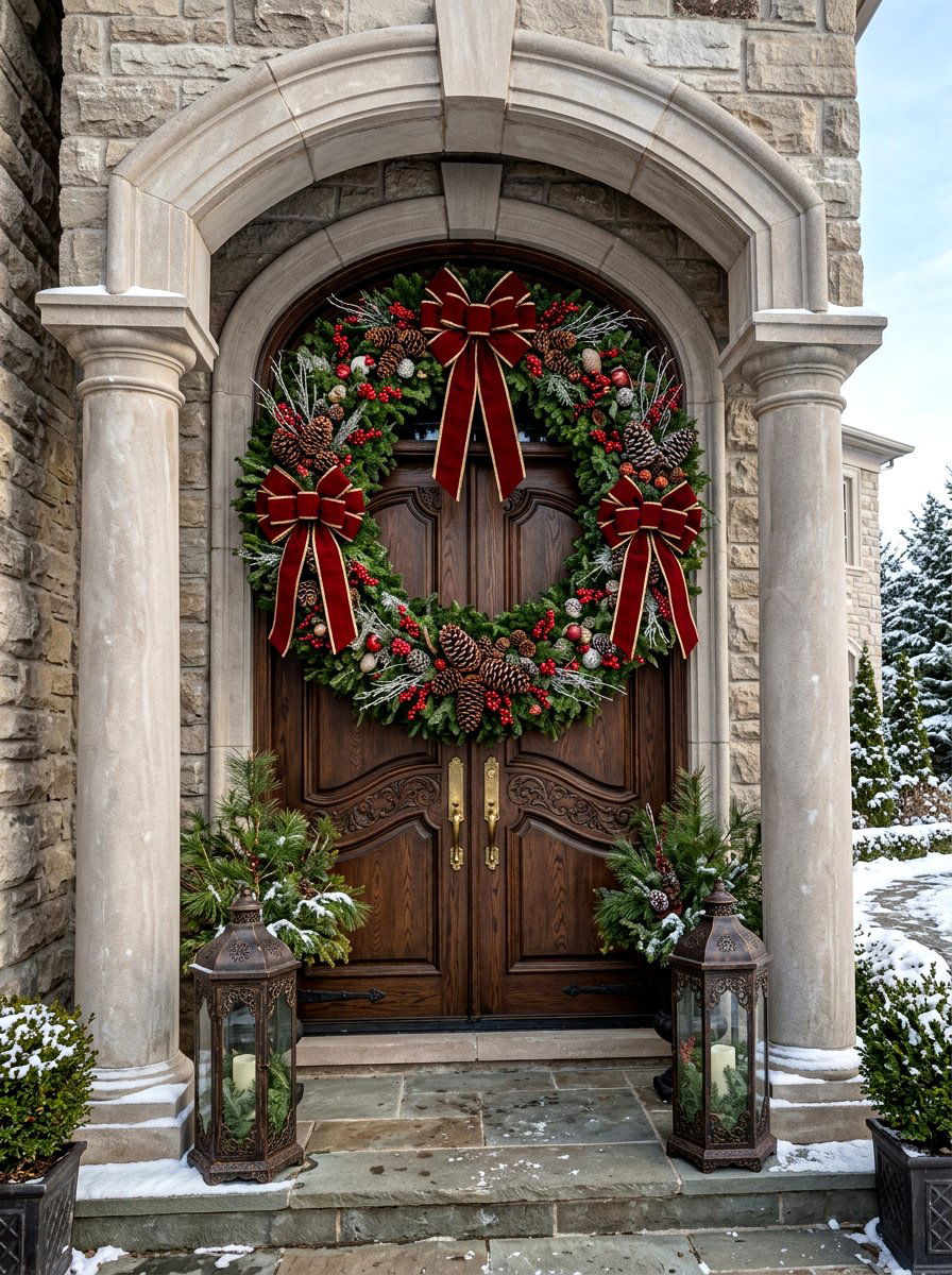 30 Winter Wreath Ideas to Make Your Door Feel Welcoming