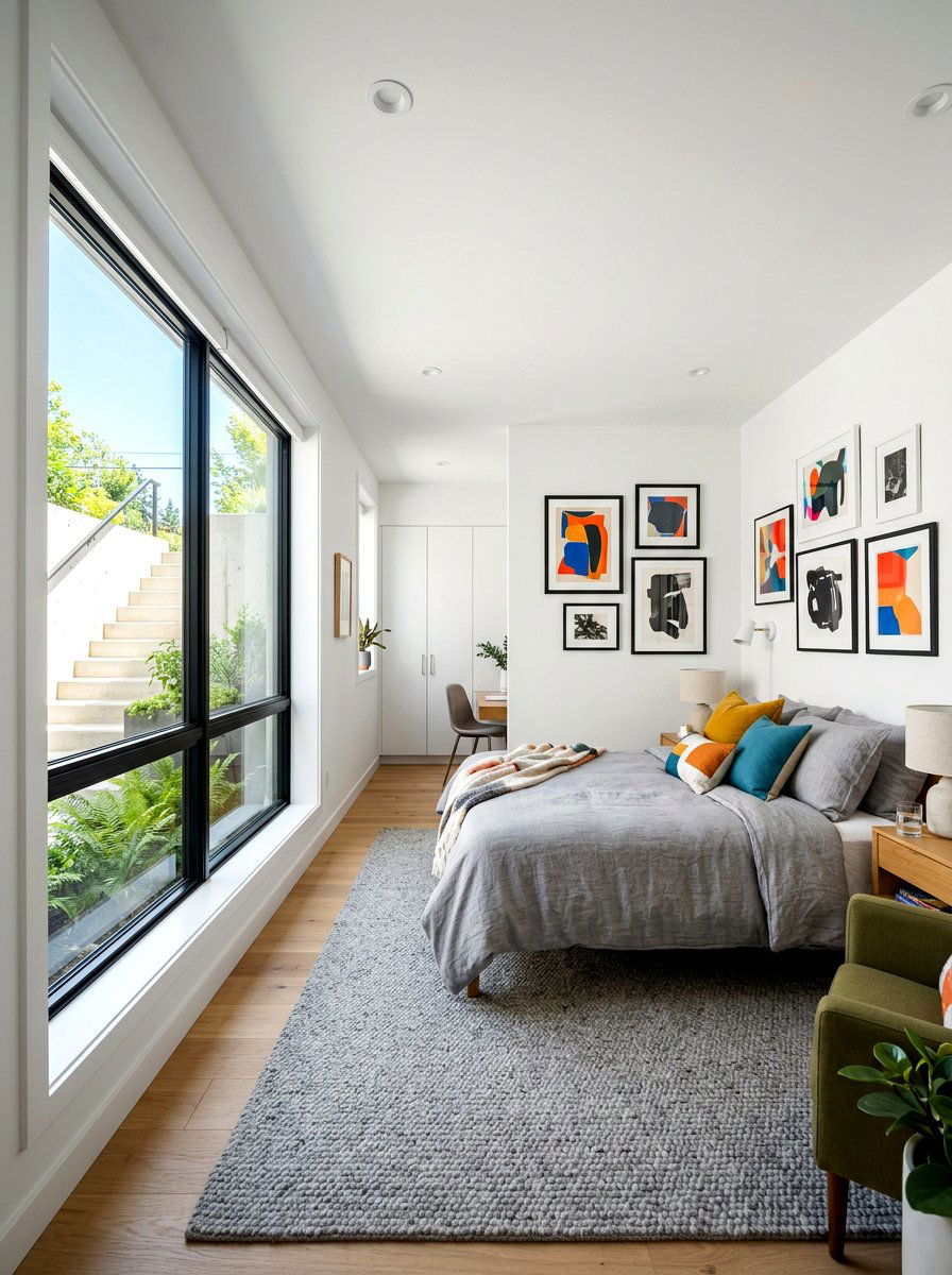 Oversized basement egress window - 30 basement bedroom egress ideas