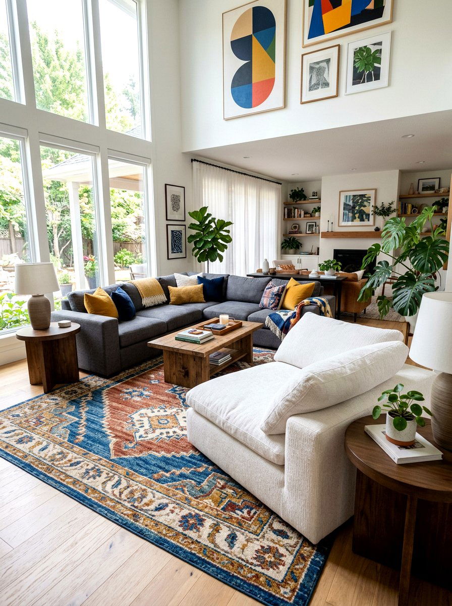 Oversized lounge armless chair - 30 armless chair living room ideas