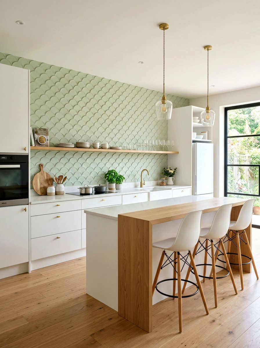 Oversized platter plate wall - 30 plate wall kitchen ideas