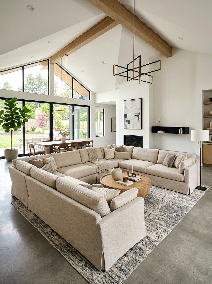 Oversized skirted sectional - 30 skirted sofa ideas