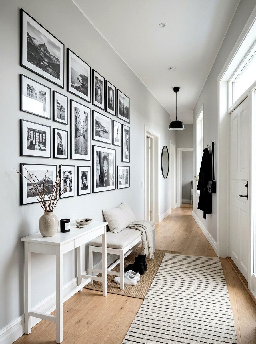 Oversized triptych art - 30 salon wall ideas