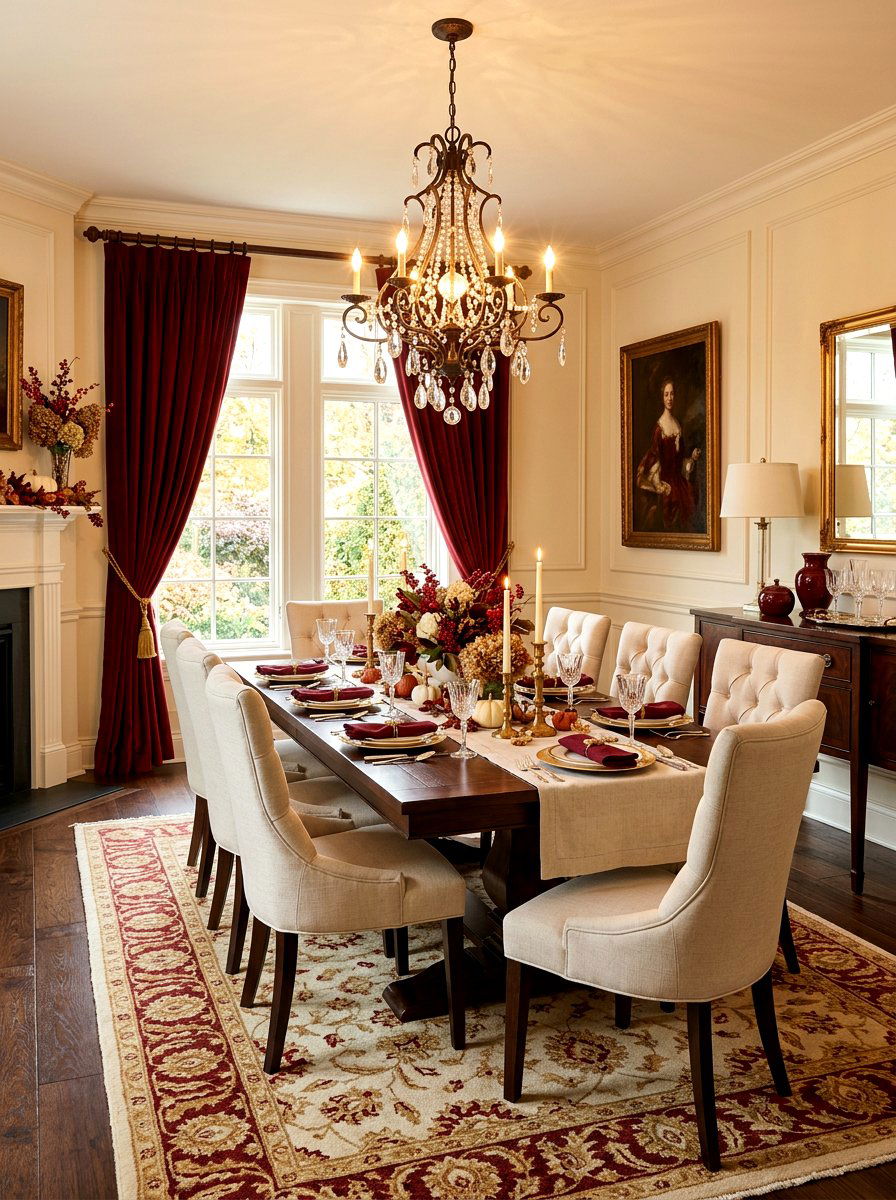 Oxblood And Cream Dining Room - 30 oxblood fall dining room ideas