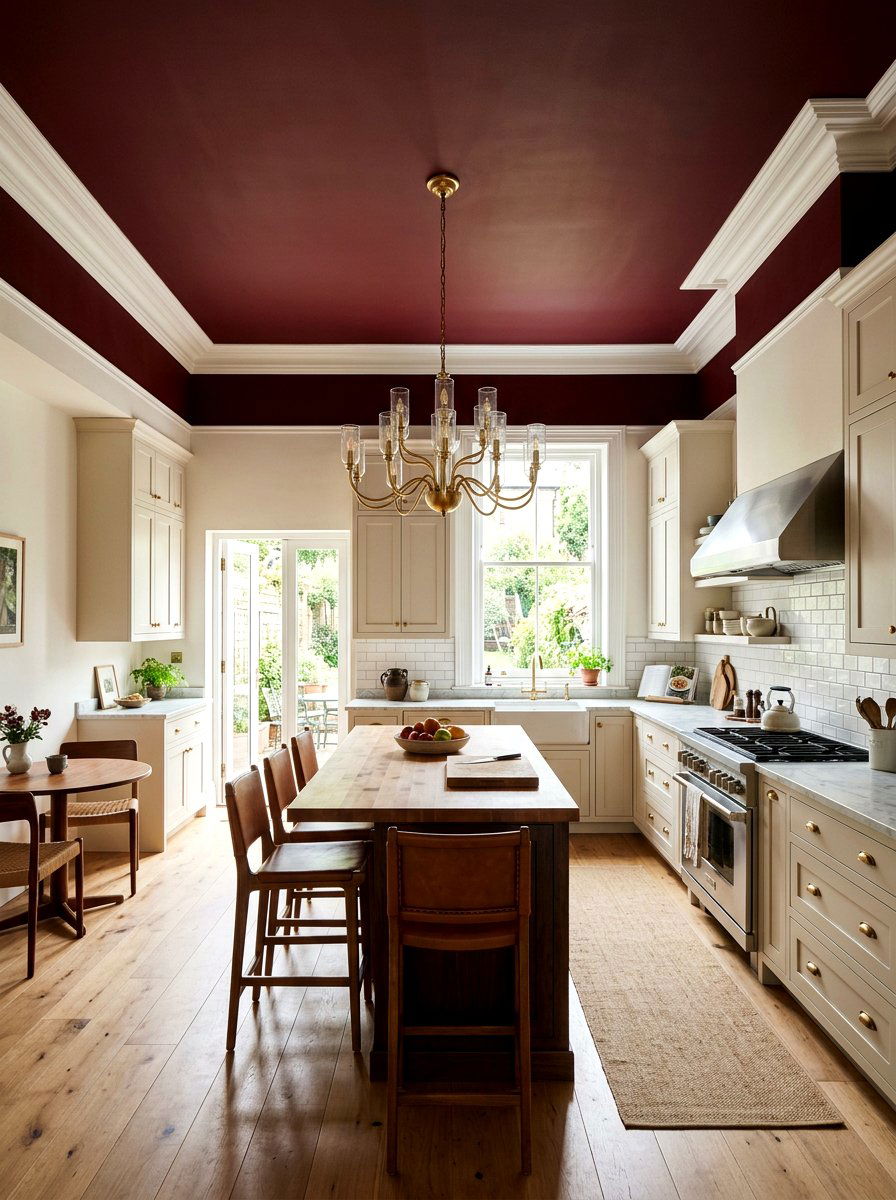 Oxblood Kitchen Ceiling Paint - 30 oxblood kitchen ideas