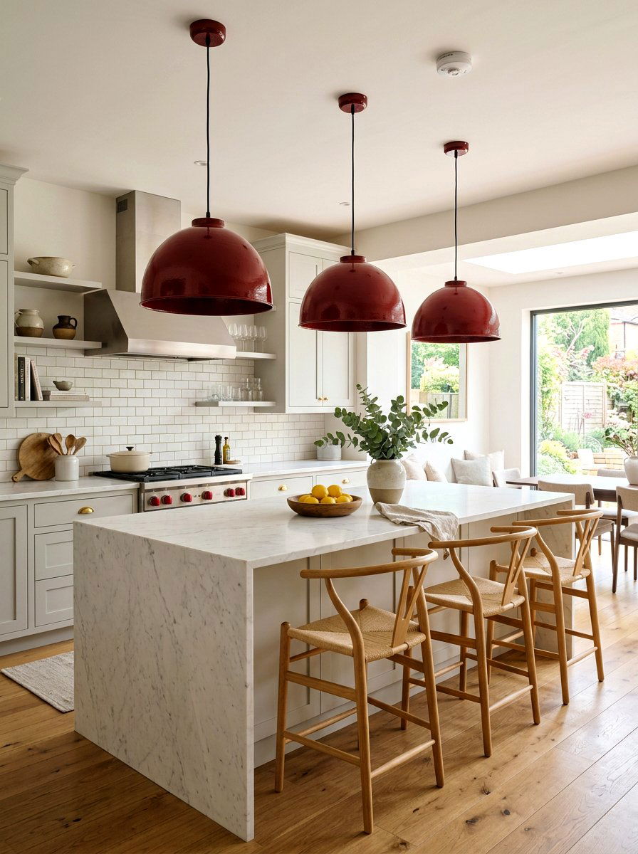 Oxblood Kitchen Lighting - 30 oxblood kitchen ideas