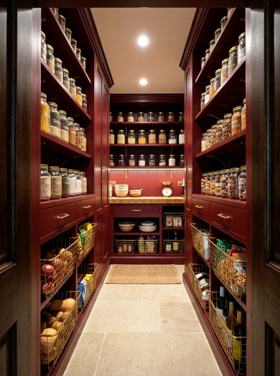 Oxblood Kitchen Pantry - 30 oxblood kitchen ideas