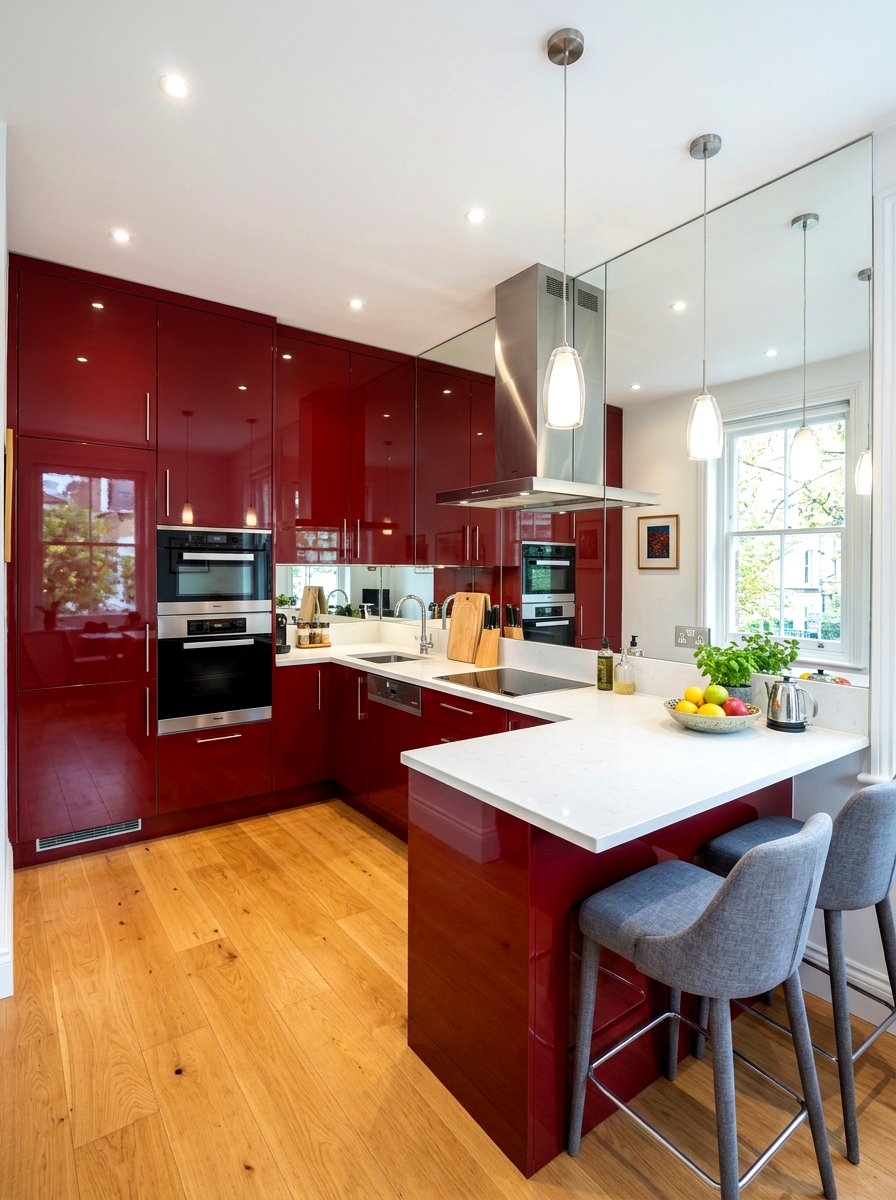 Oxblood Kitchen Small Space - 30 oxblood kitchen ideas