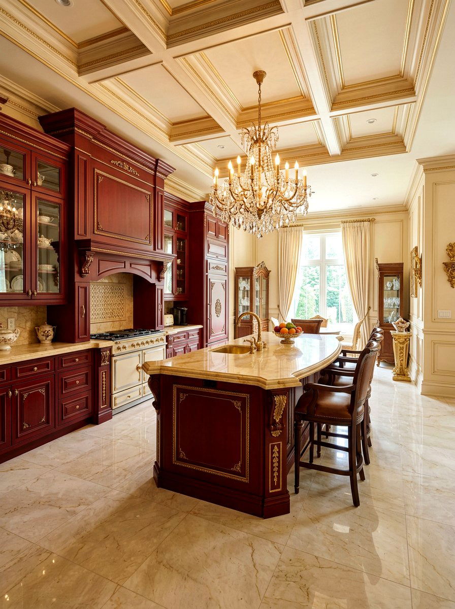 Oxblood Kitchen Traditional Style - 30 oxblood kitchen ideas