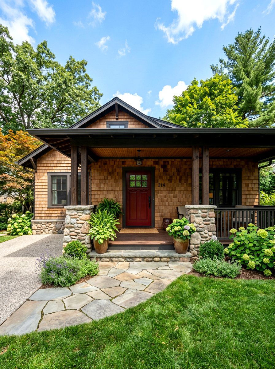 Oxblood front door craftsman style - 30 oxblood front door ideas
