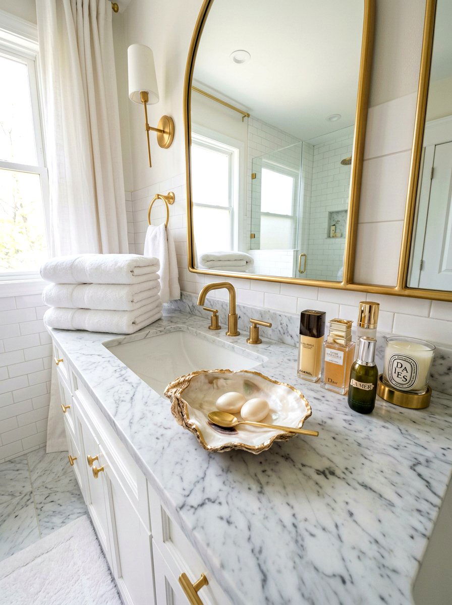 Oyster Shell Dish - 30 shell decor ideas