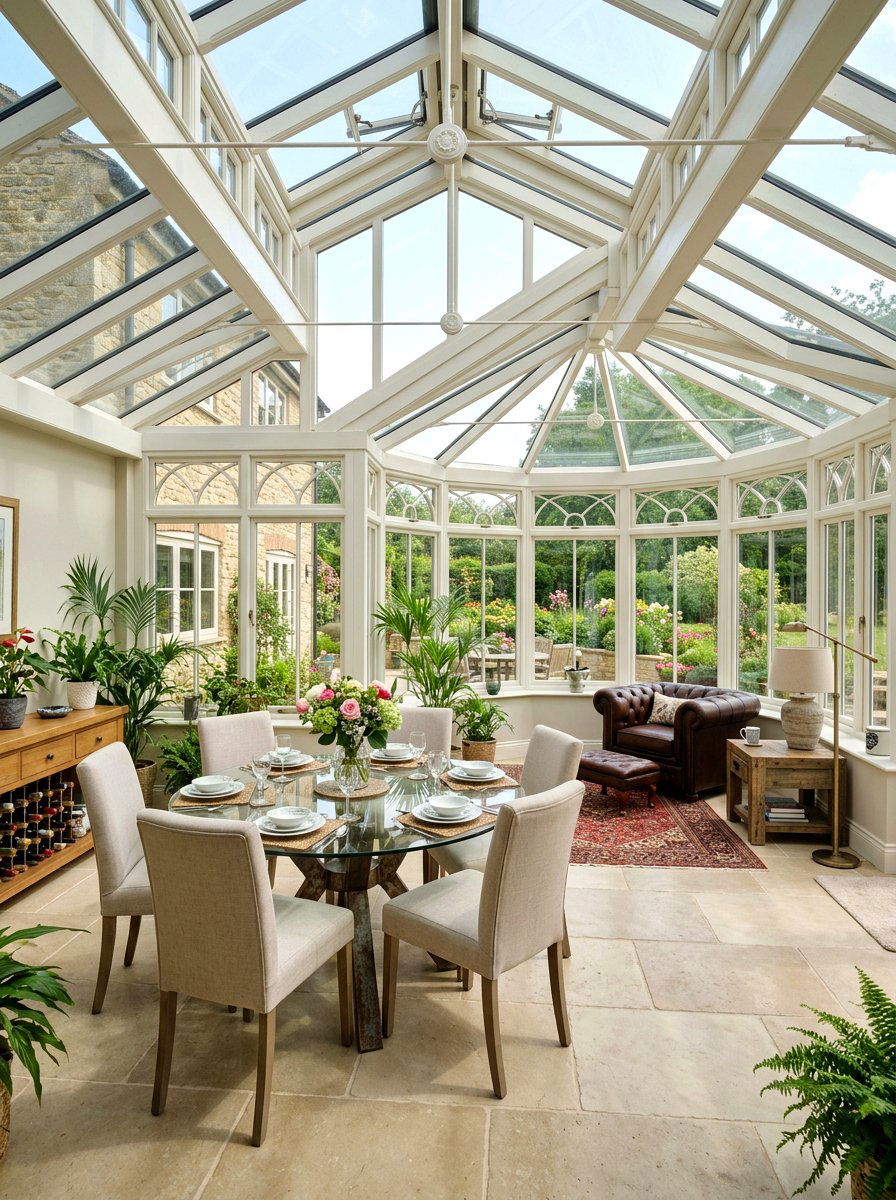 P shape conservatory - 30 conservatory ideas