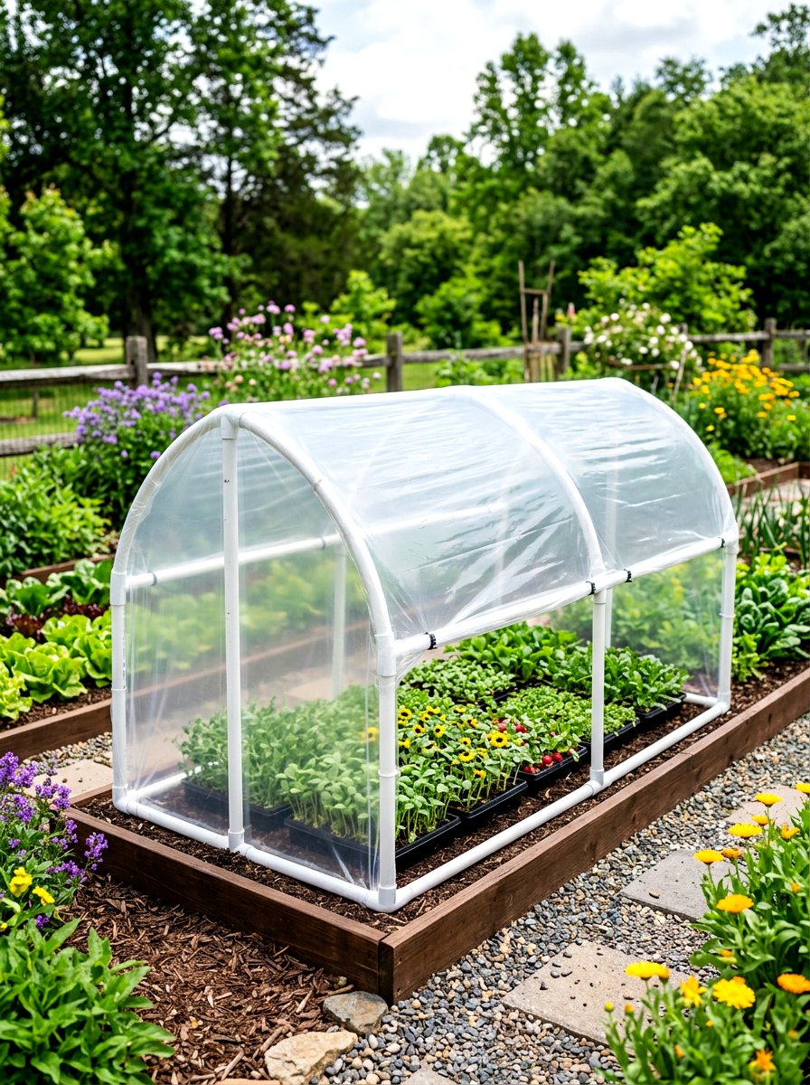 PVC Pipe Cold Frame - 30 cold frame garden ideas