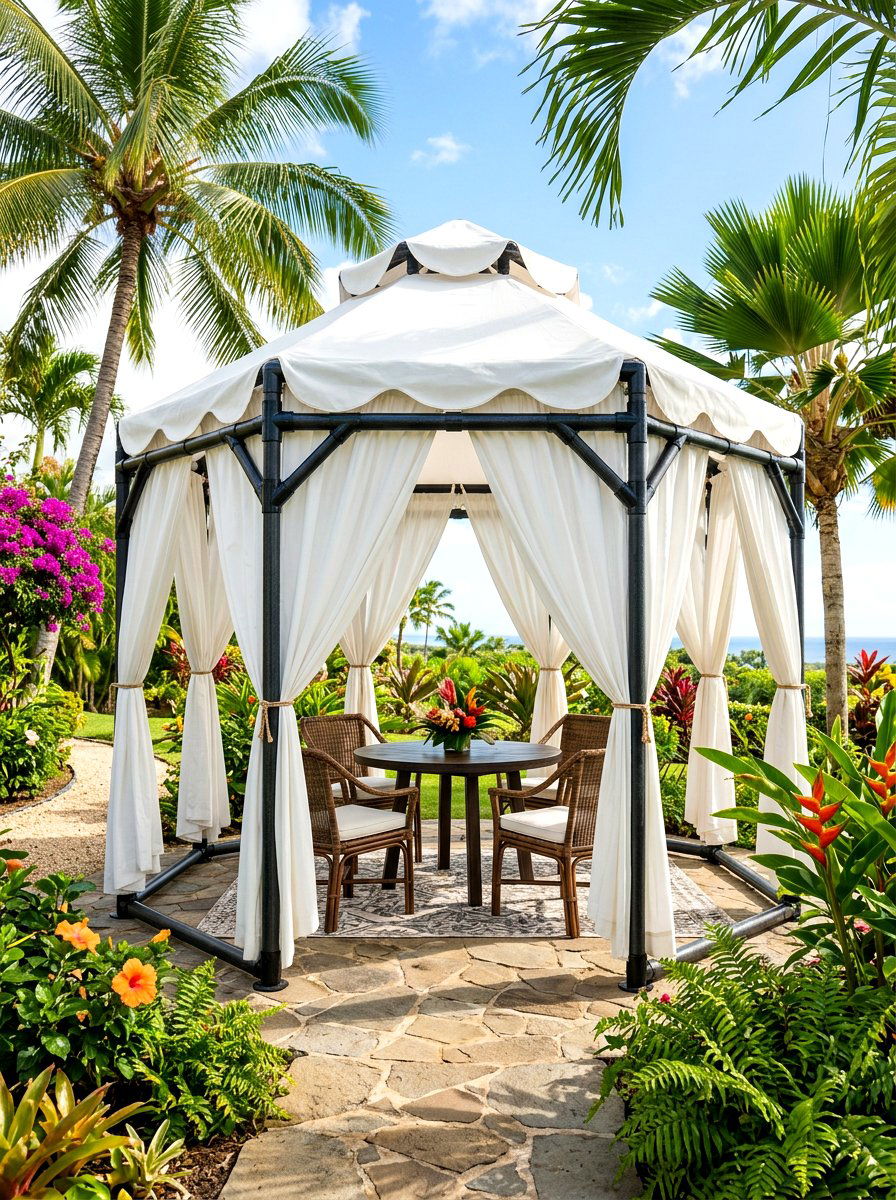 PVC Pipe Gazebo - 30 budget gazebo ideas