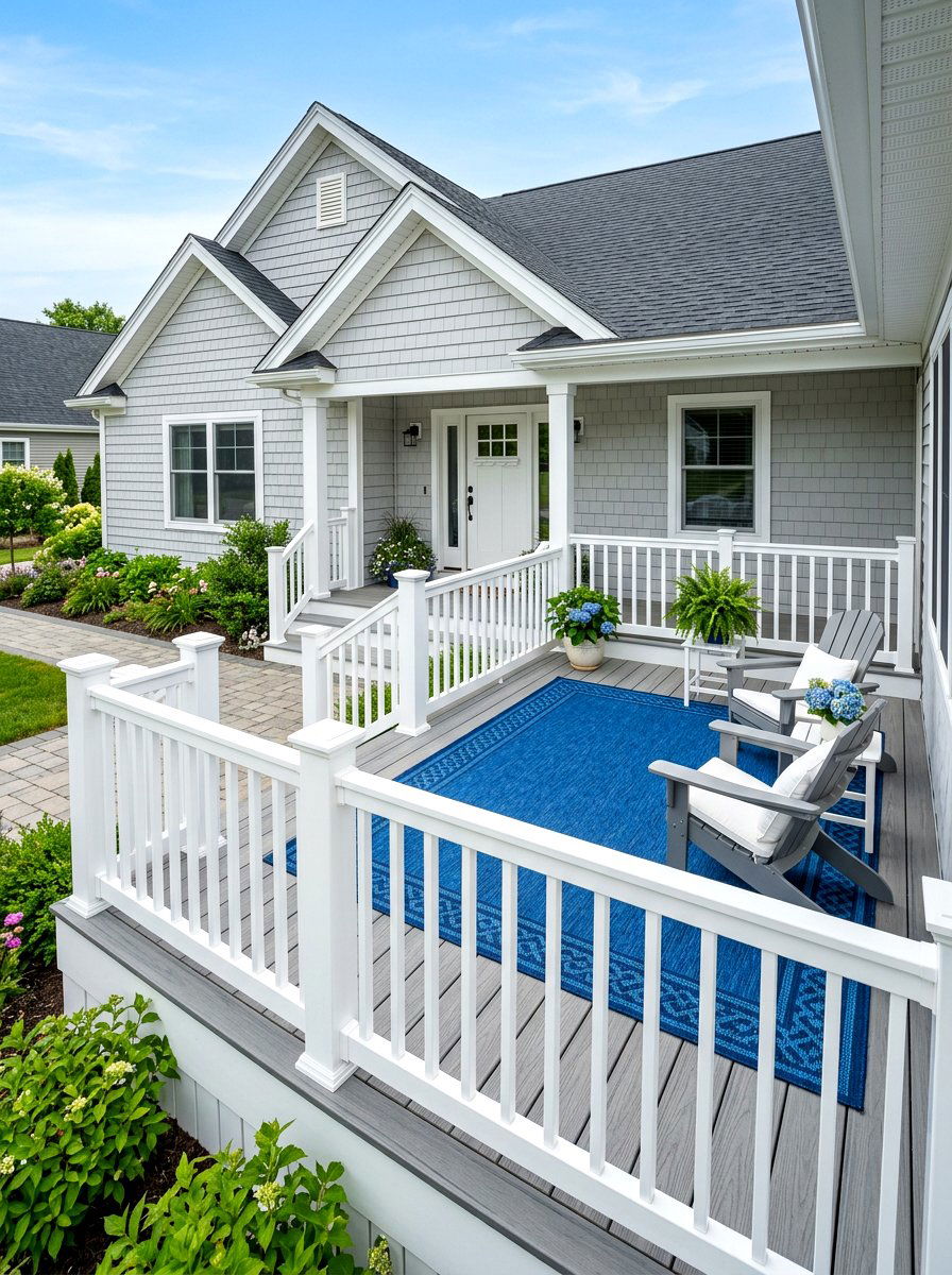 PVC Porch Railing - 30 porch handrail ideas