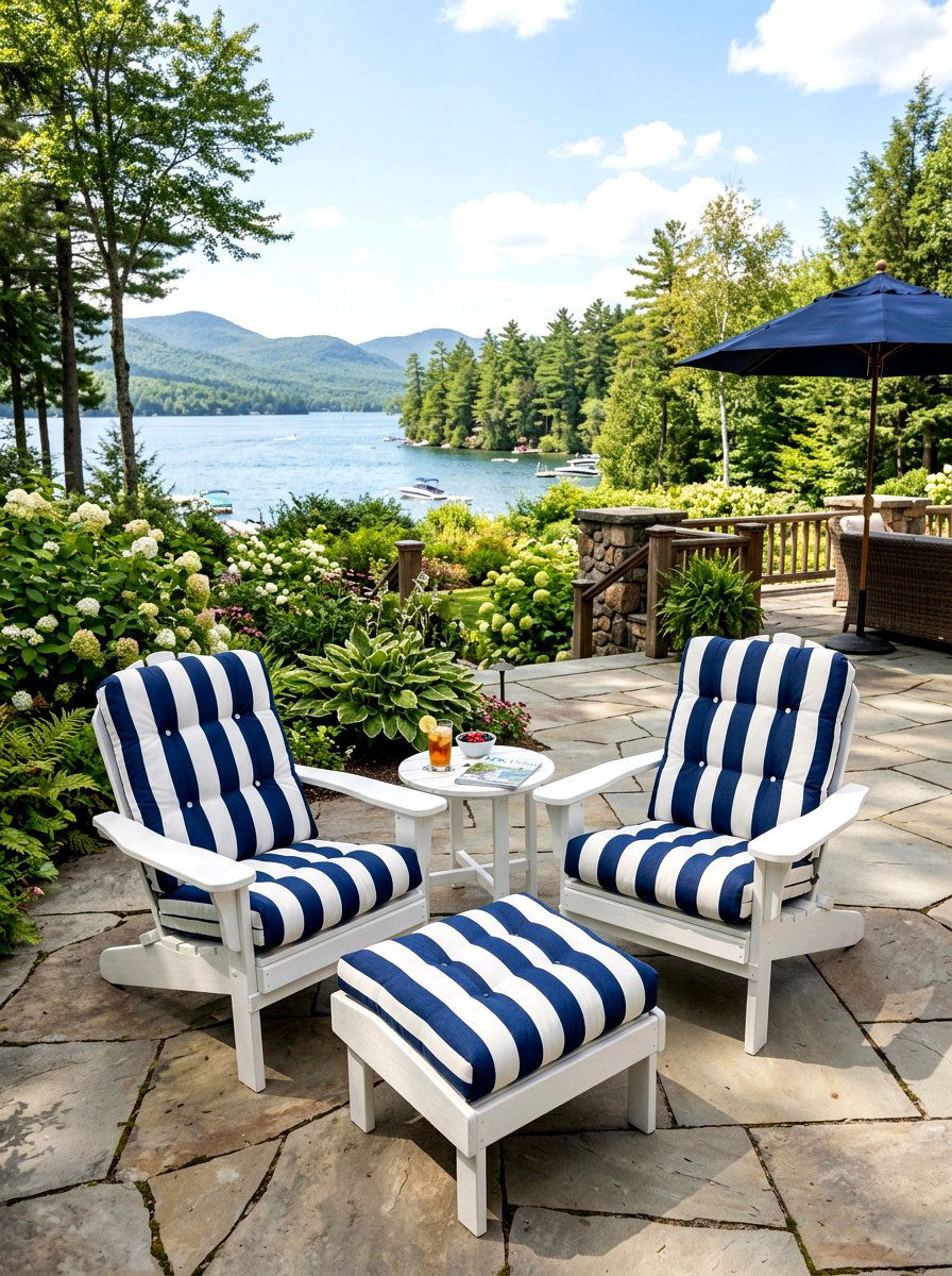 Padded Cushion Adirondack - 30 Adirondack chair ideas