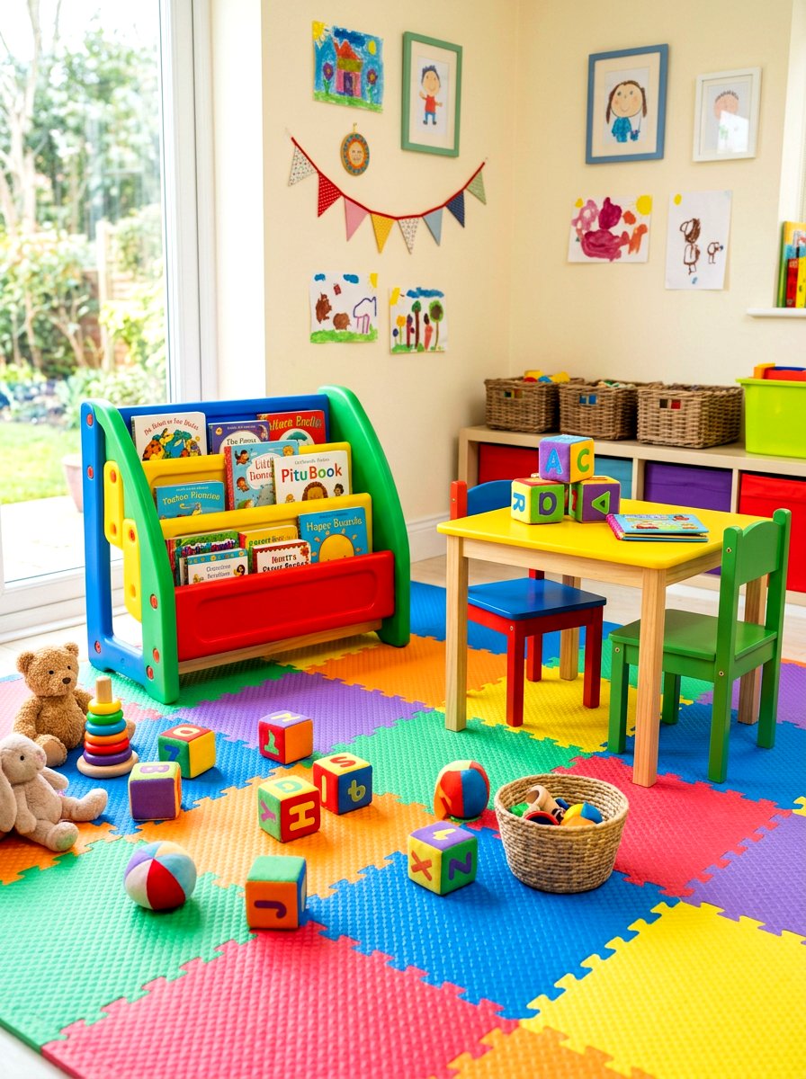 Padded Play Space - 30 nursery reading nook ideas