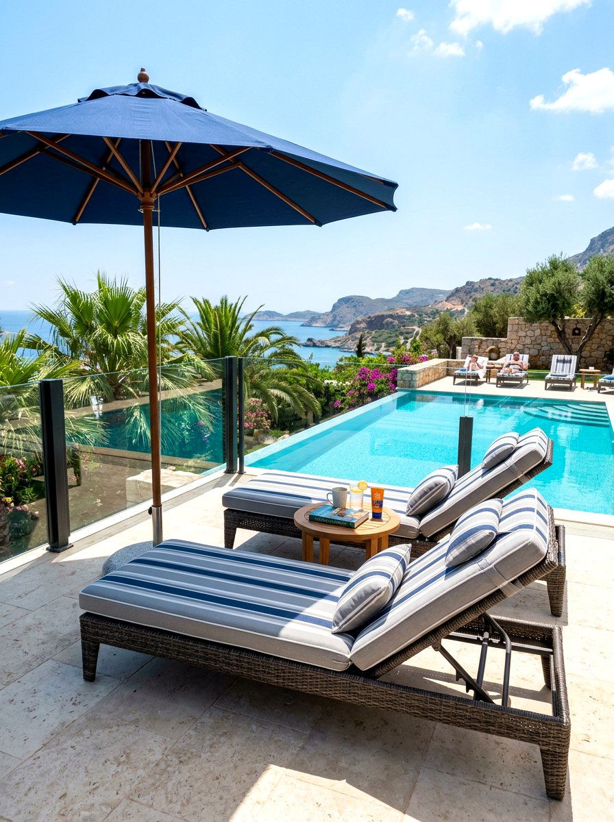 Padded Sun Lounger - 30 porch furniture ideas