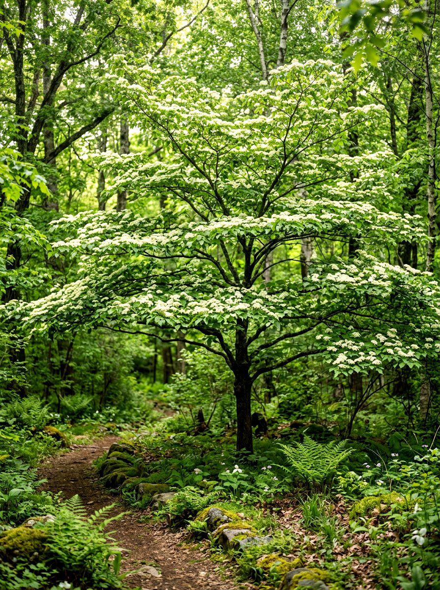 Pagoda Dogwood Layered Look - 30 ornamental tree landscaping ideas
