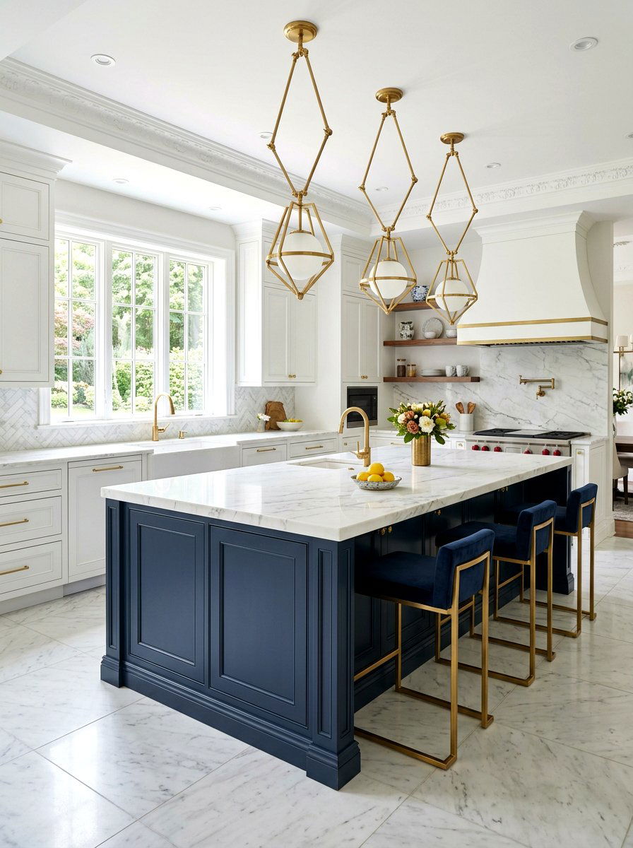 Paint Kitchen Island - 30 budget kitchen ideas