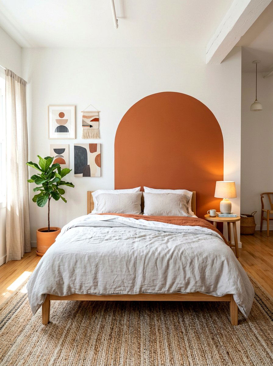 Painted Arch Studio Bed - 30 bed nook studio ideas