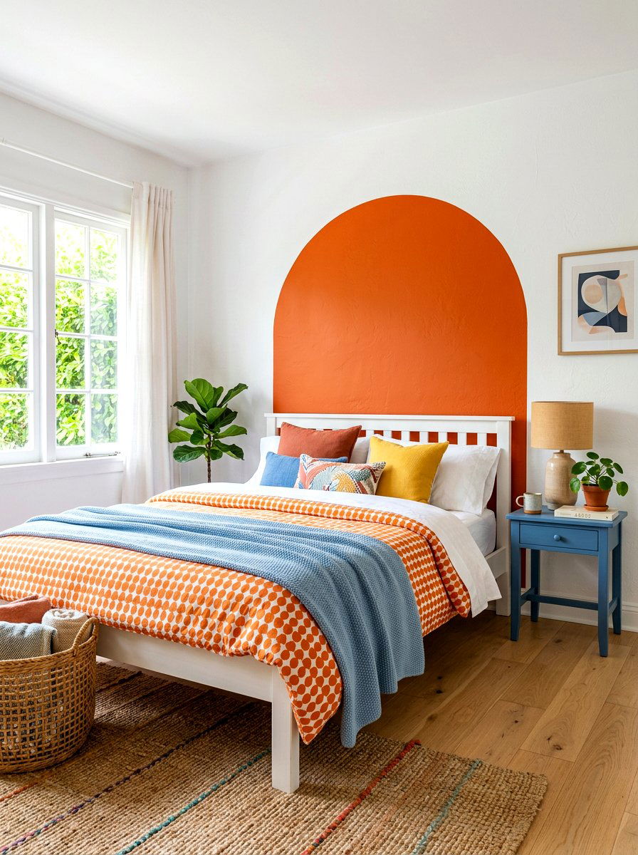 Painted Arch Wall Room - 30 playful maximalist decor ideas