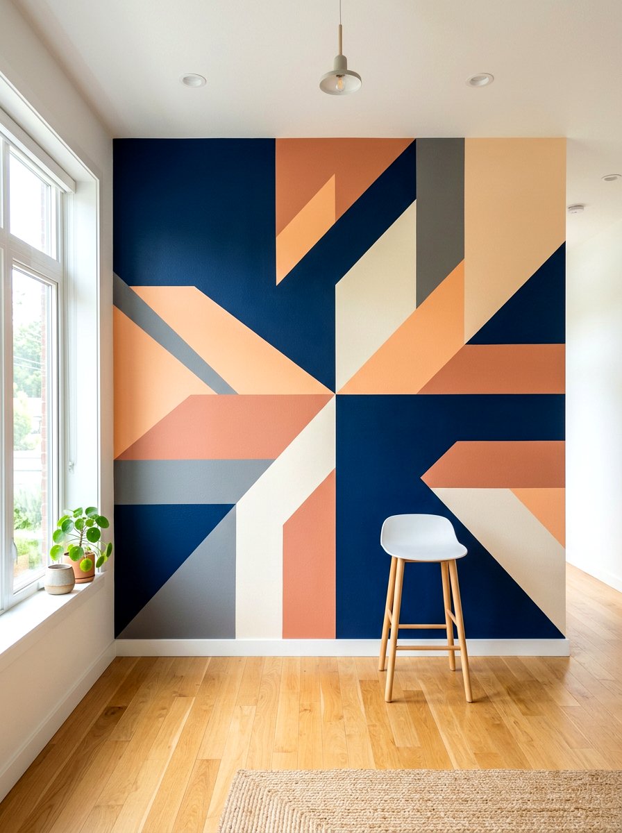 Painted Color Block - 30 styled corner for photos ideas