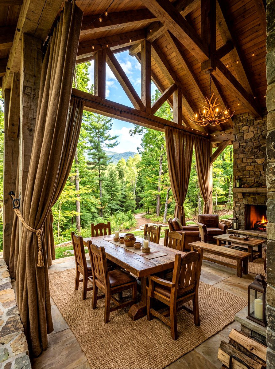 Painted Dark Grey Pergola - 30 patio pergola dining ideas