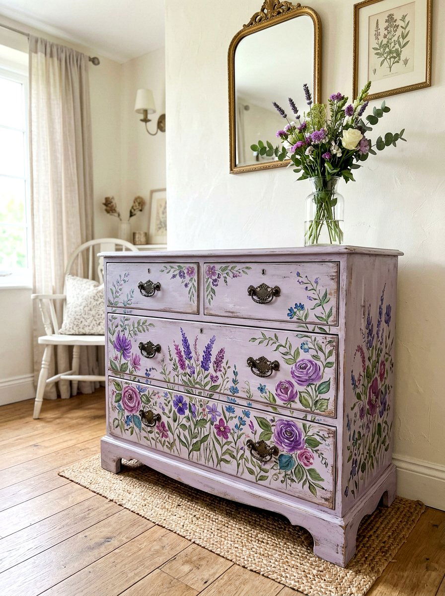Painted Dresser - 30 guest room dresser ideas