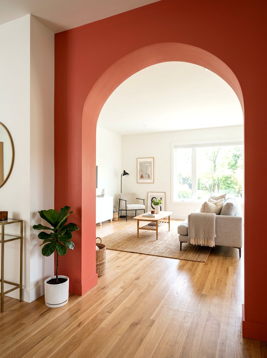 Painted Foyer Arch - 30 dopamine entryway ideas