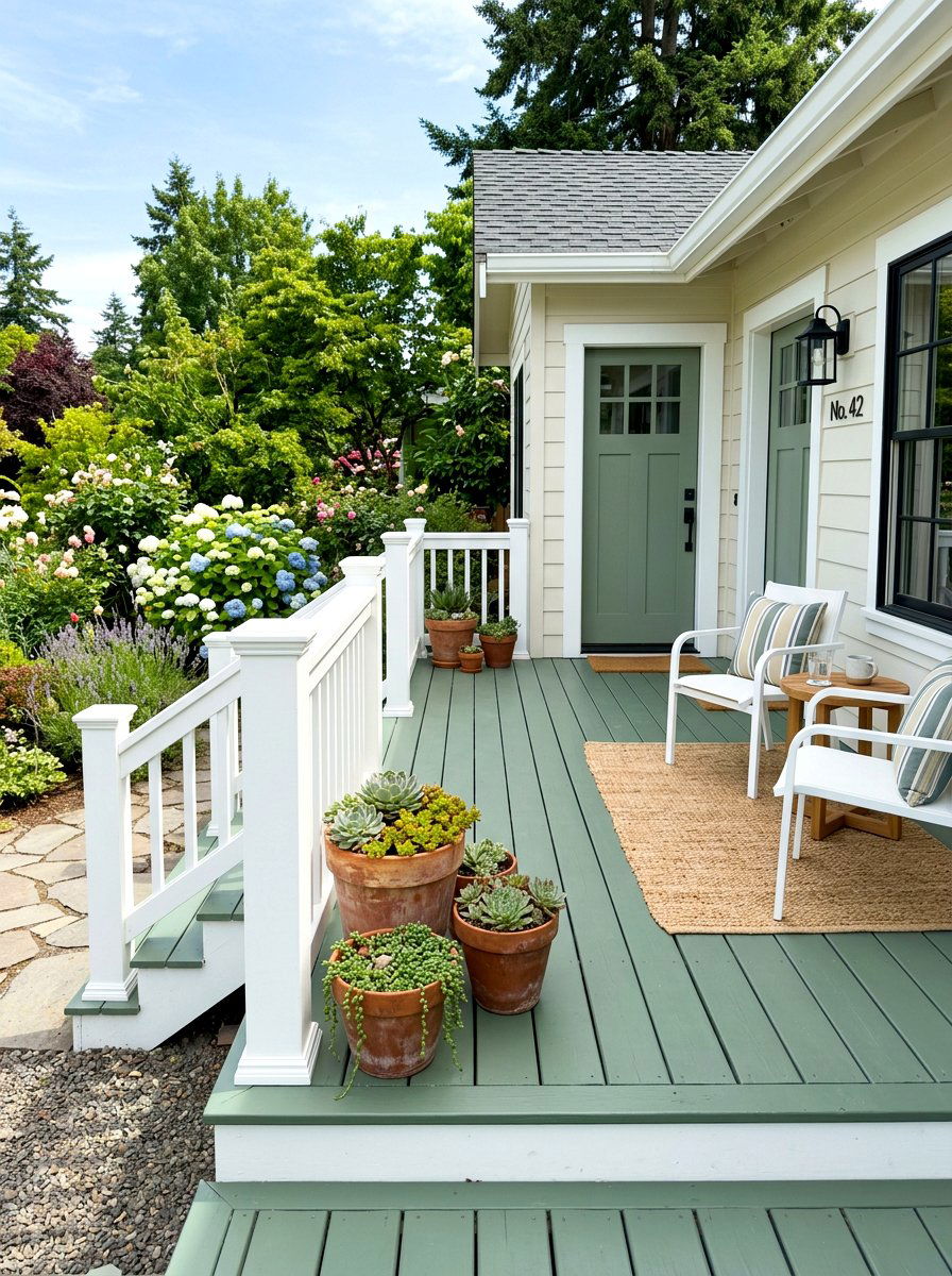 Painted Front Deck Colors - 30 front deck ideas