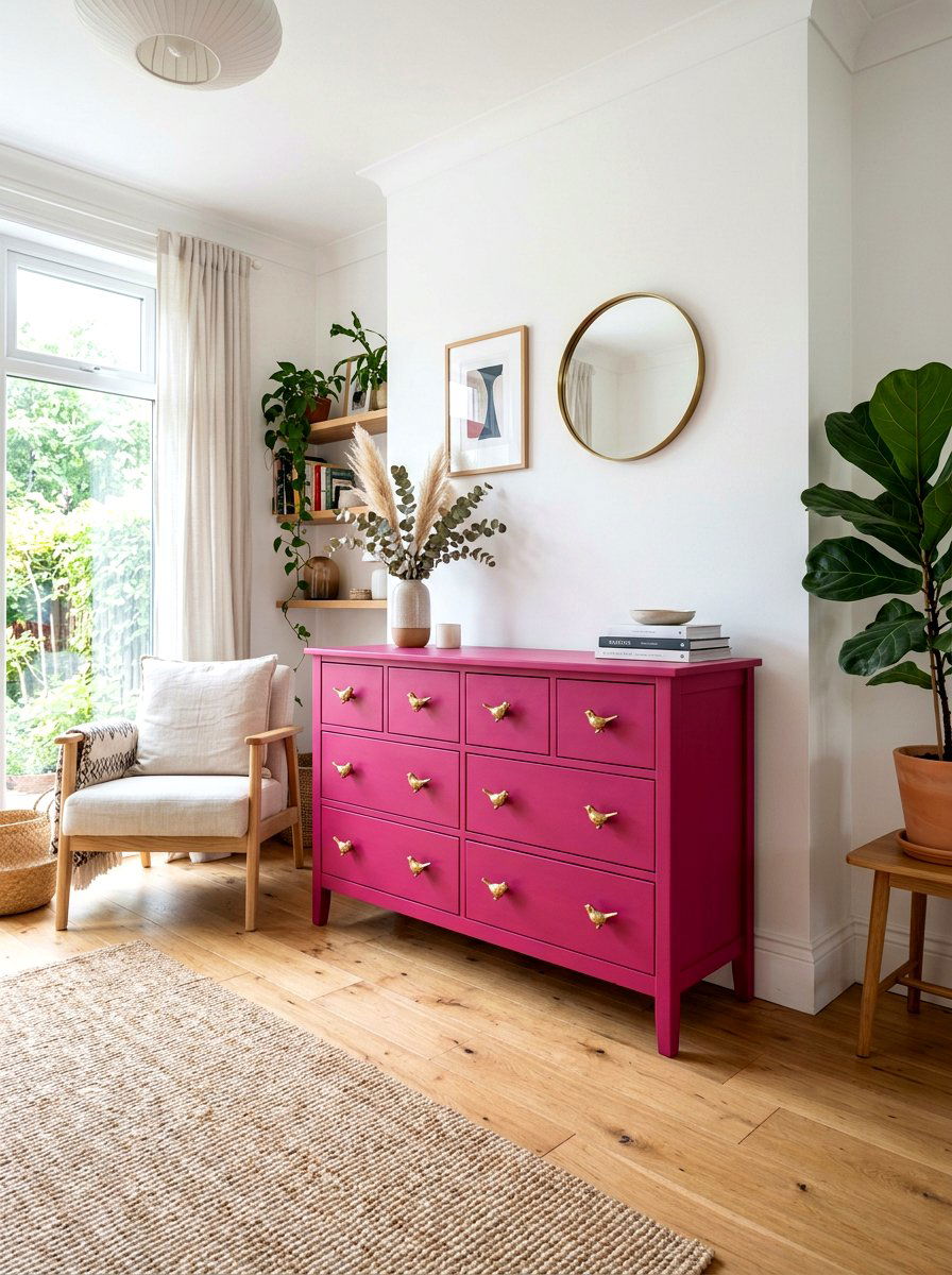 Painted Furniture - 30 playful apartment decor ideas