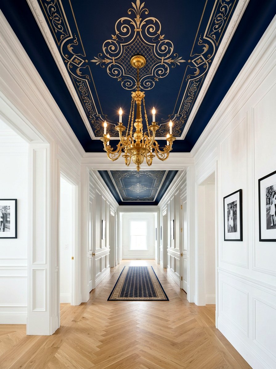 Painted Hallway Ceiling - 30 narrow hallway ideas