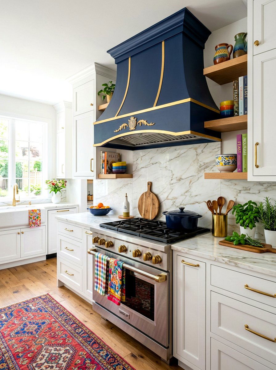 Painted Range Hood - 30 range hood design ideas