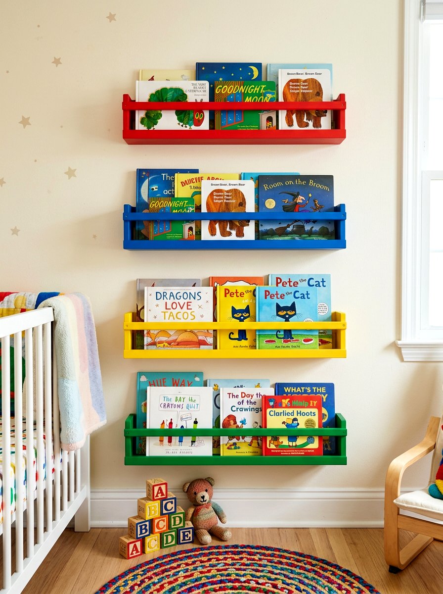 30 Nursery Bookshelf Ideas for Books, Bins, and Cozy Corners