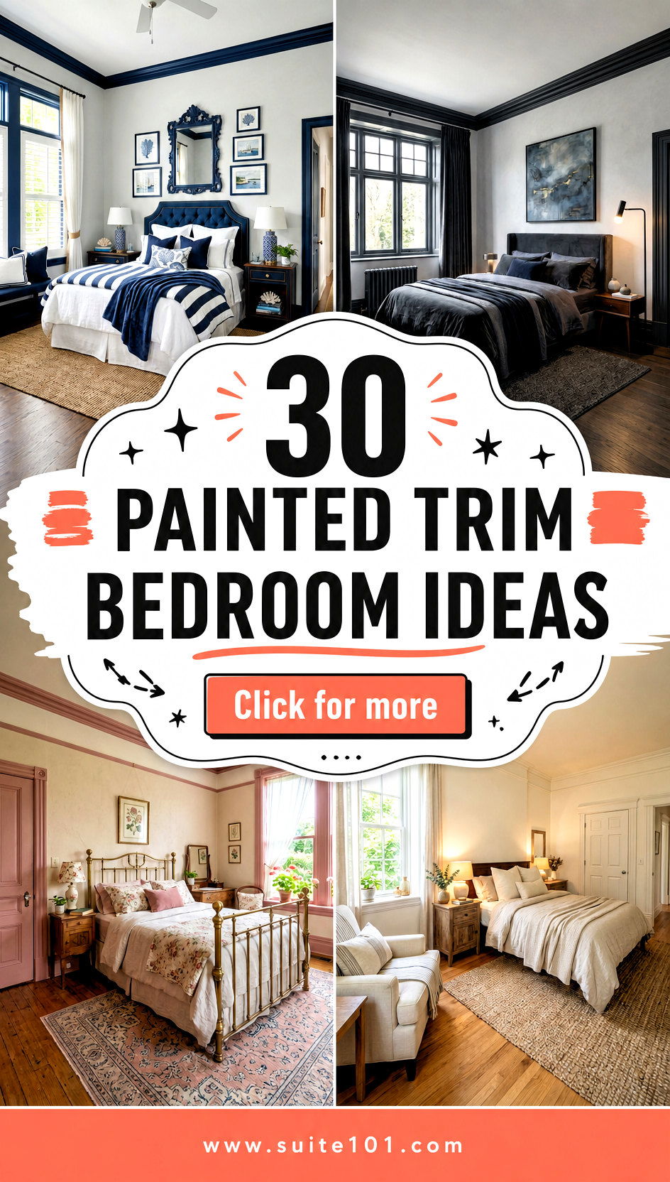 Painted Trim Bedroom Ideas 30 Bold Color Picks Youll Love - Painted Trim Bedroom Ideas: 30 Bold Color Picks You'll Love