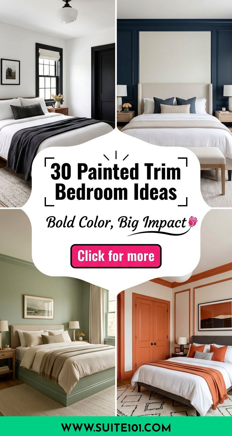 Painted Trim Bedroom Ideas 30 Bold Color Picks Youll Love - Painted Trim Bedroom Ideas: 30 Bold Color Picks You'll Love
