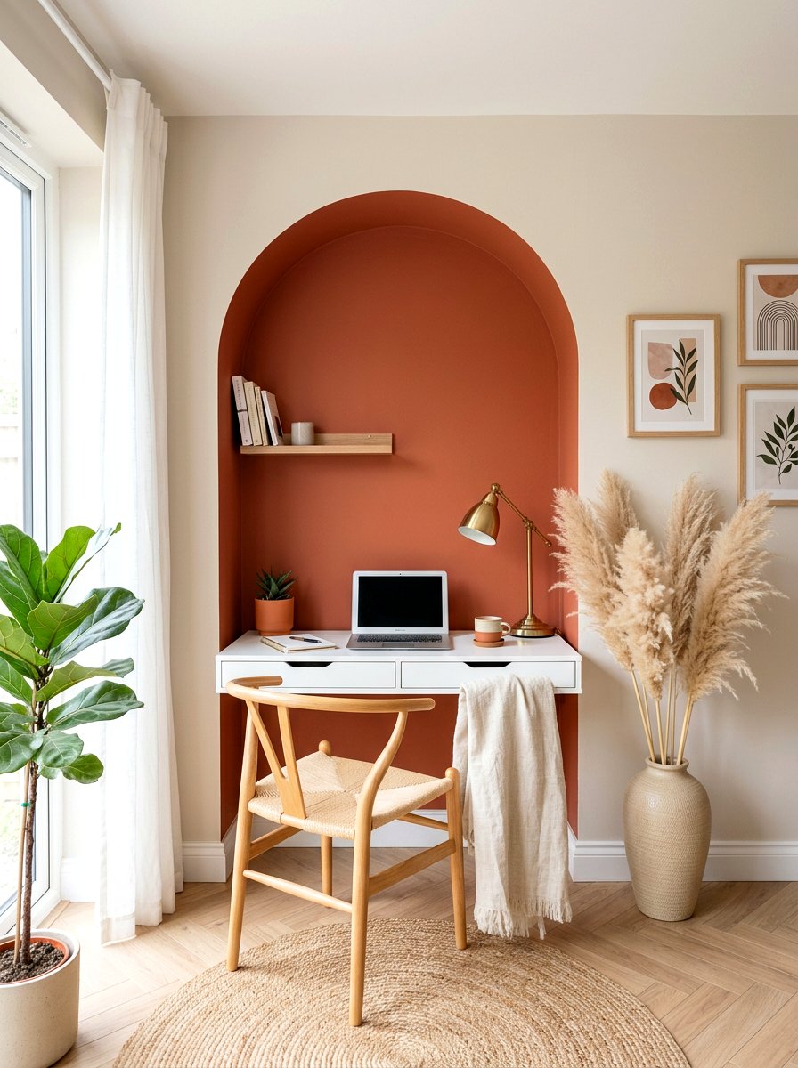 Painted Wall Arch - 30 study wall ideas