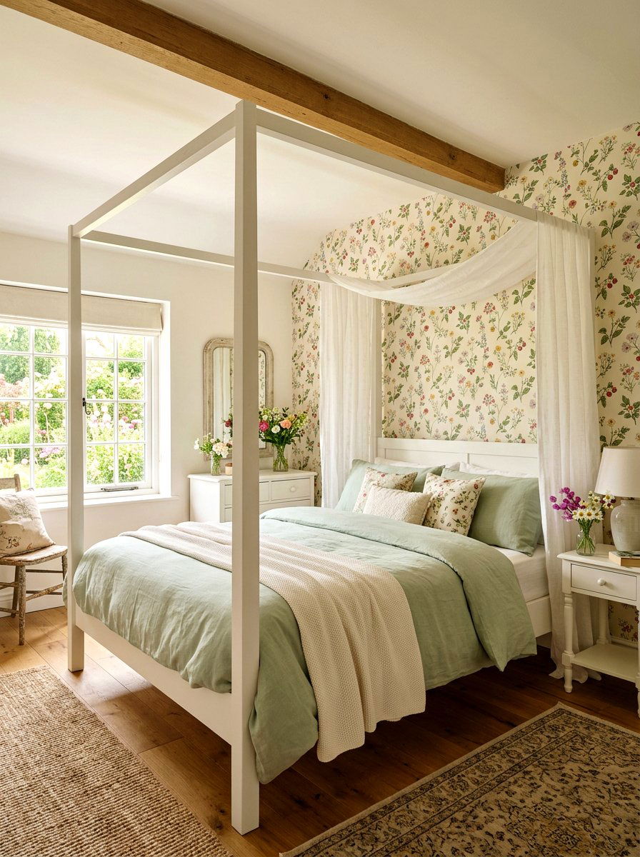Painted White Canopy Bed - 30 statement canopy bed bedroom ideas