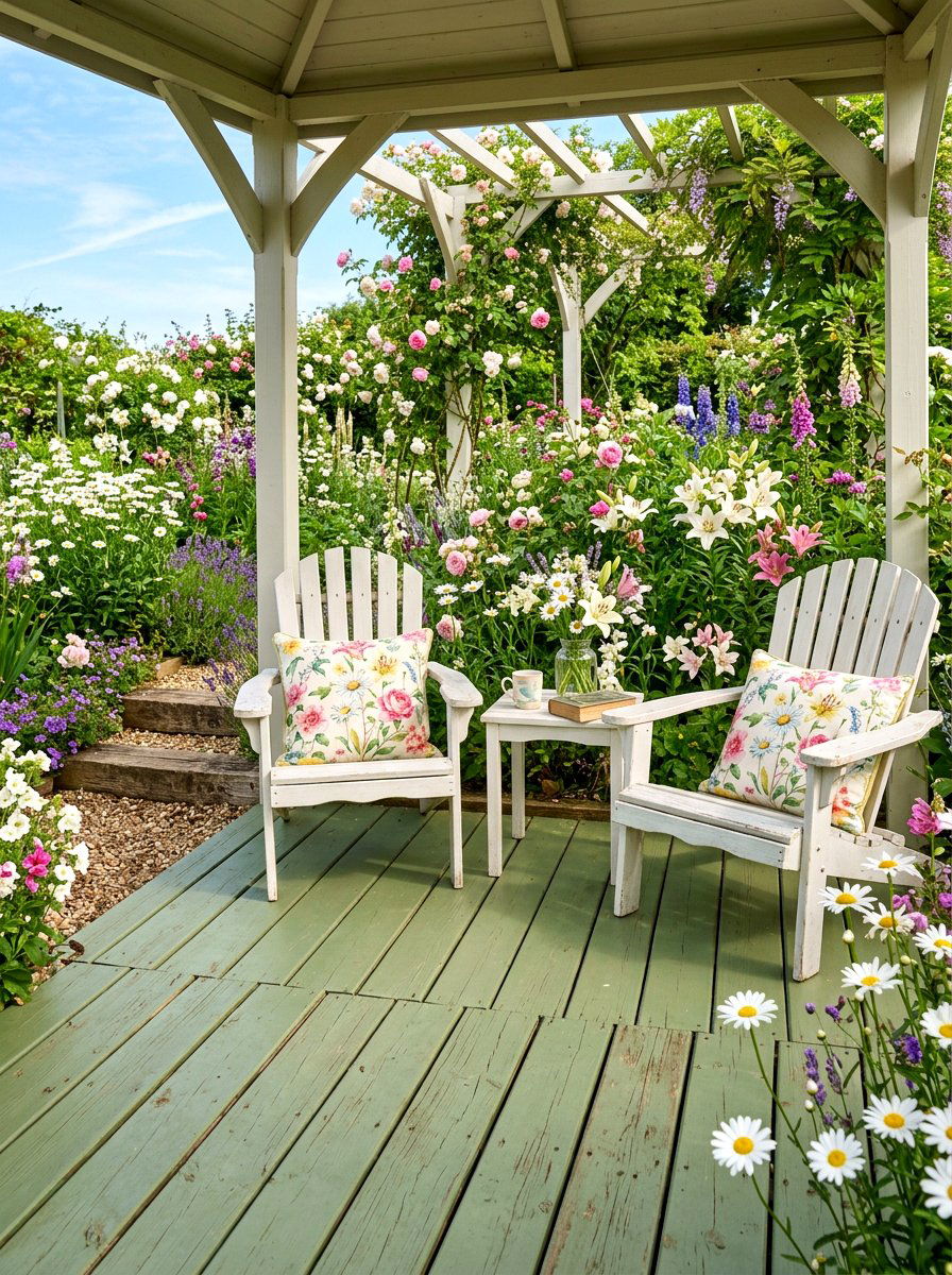 Painted Wood Gazebo Floor - 30 gazebo floor ideas