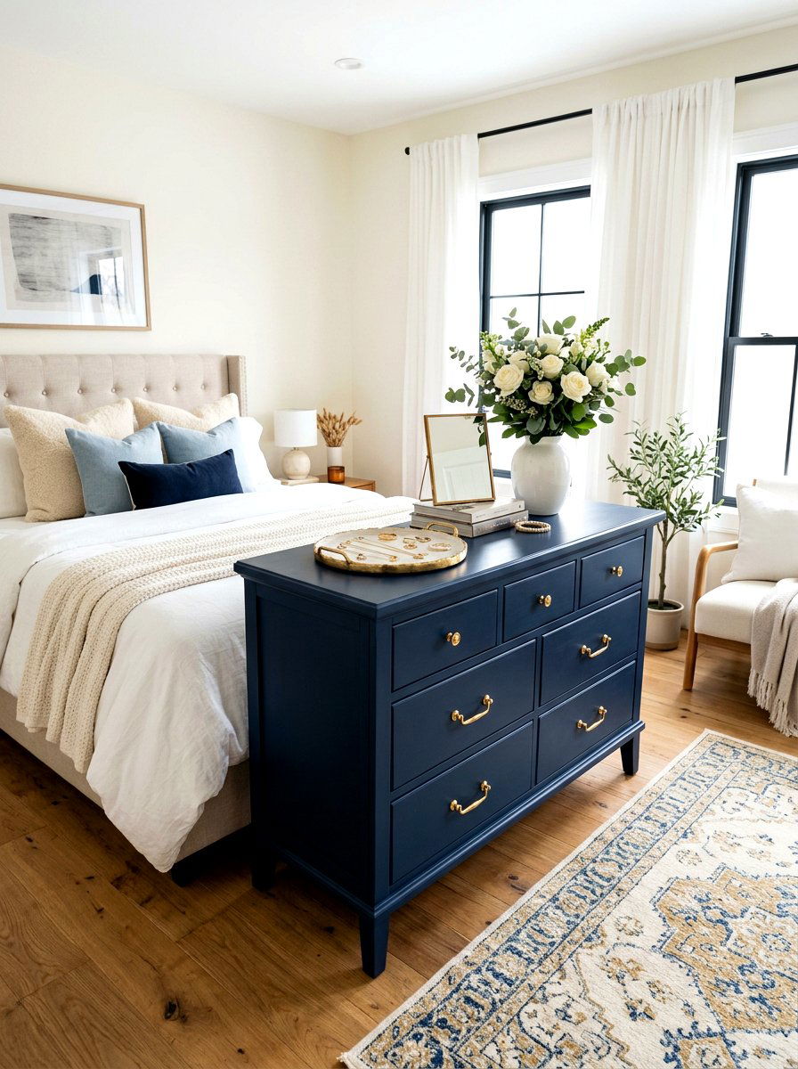 Painted Wooden Dresser - 30 thrifted home decor ideas