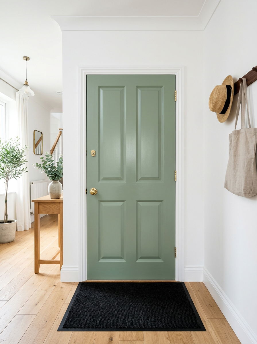 Painted front door - 30 small entryway ideas